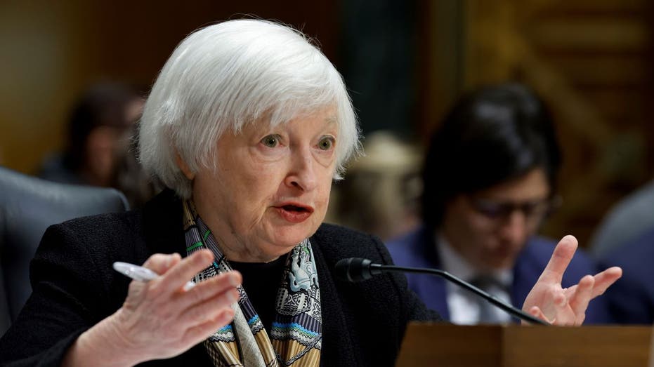 Yellen speaking at hearing